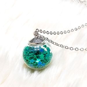 (1pc random necklace) Crystal Necklace 16" NEW!! Free cute boxes and ribbons.